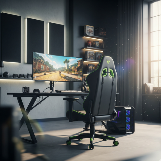 Chaise de Gaming Ergonomique avec Soutien Lombaire – OverChair M6 Black Edition