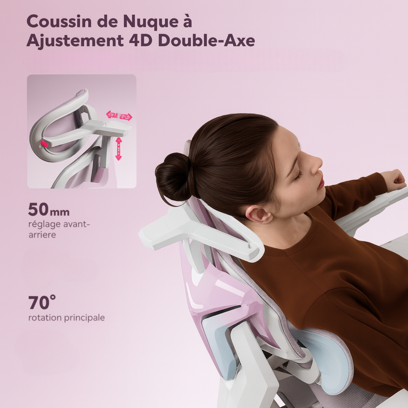 Chaise de Bureau Ergonomique avec Soutien Lombaire Dynamique et Repose-Pieds – OverChair G7 Future