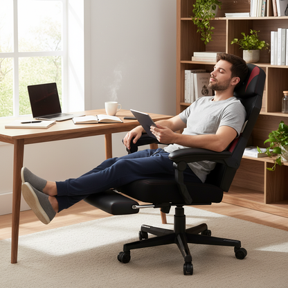 GTPLAYER Gaming chair Footrest Ergonomic Mesh Back Office chair Desk chair fabric Gaming armchair