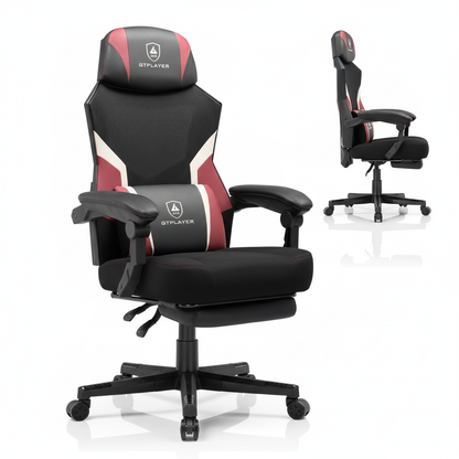 GTPLAYER Gaming chair Footrest Ergonomic Mesh Back Office chair Desk chair fabric Gaming armchair