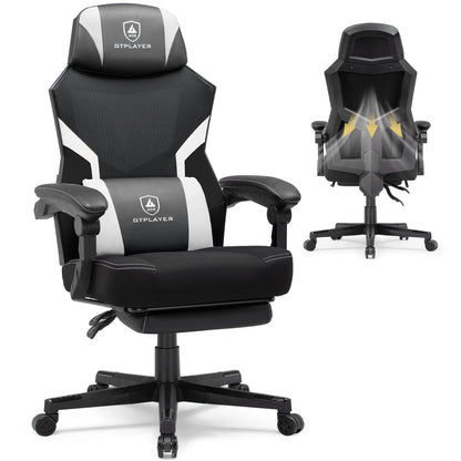 GTPLAYER Gaming chair Footrest Ergonomic Mesh Back Office chair Desk chair fabric Gaming armchair
