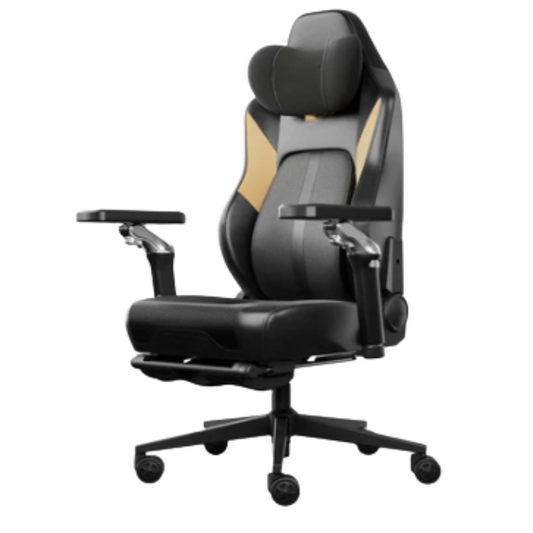 Chaise de Gaming Ergonomique avec Climatisation et Massage – OverChair M6 Black Gold