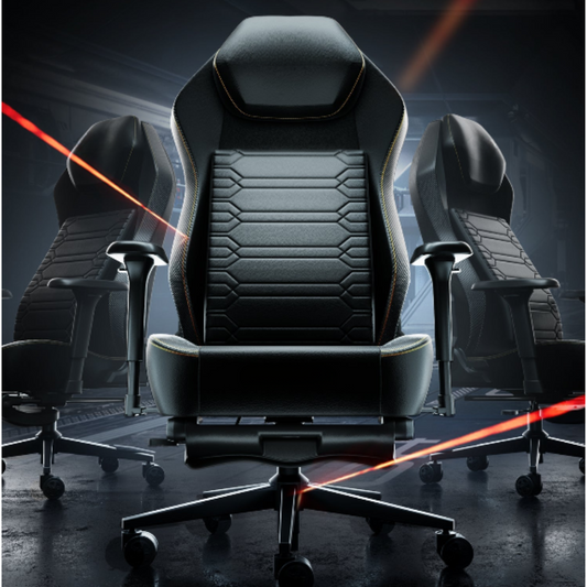 Chaise de Gaming Ergonomique avec Soutien Lombaire Automatique et Large Assise – OverChair M5 Black Pro