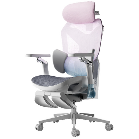 Chaise de Bureau Ergonomique avec Soutien Lombaire Dynamique et Repose-Pieds – OverChair G7 Future