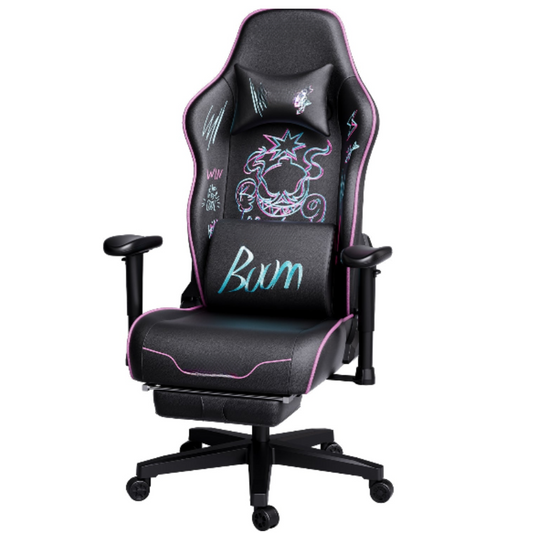 Chaise de Gaming Ergonomique Design Graffiti avec Assise Haute Densité – OverChair Boom Edition