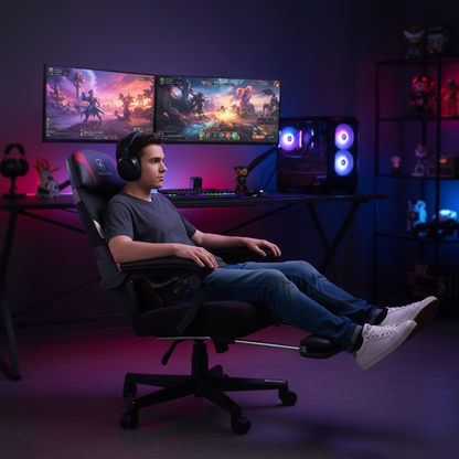 GTPLAYER Gaming chair Footrest Ergonomic Mesh Back Office chair Desk chair fabric Gaming armchair